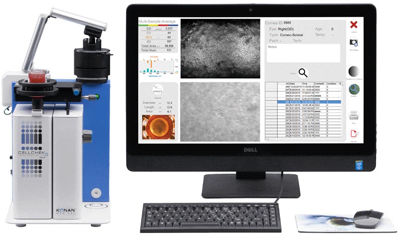 Konan CellChek D+ Microscopio especular de imagen para banco de ojos
